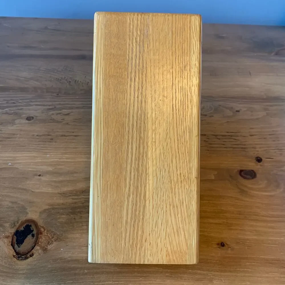 CUTCO 5 Slot Gourmet Knife Block #1749 Solid Honey Finish Oak (Block only)
